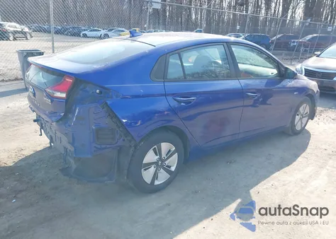 2019 Hyundai Ioniq Hybrid Blue z USA, uszkodzony, nr VIN KMHC65LC6KU179344